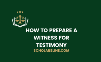 How to Prepare a Witness for Testimony